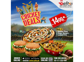 Salto Fast Foods Cricket Deal 2 For Rs.1499/-